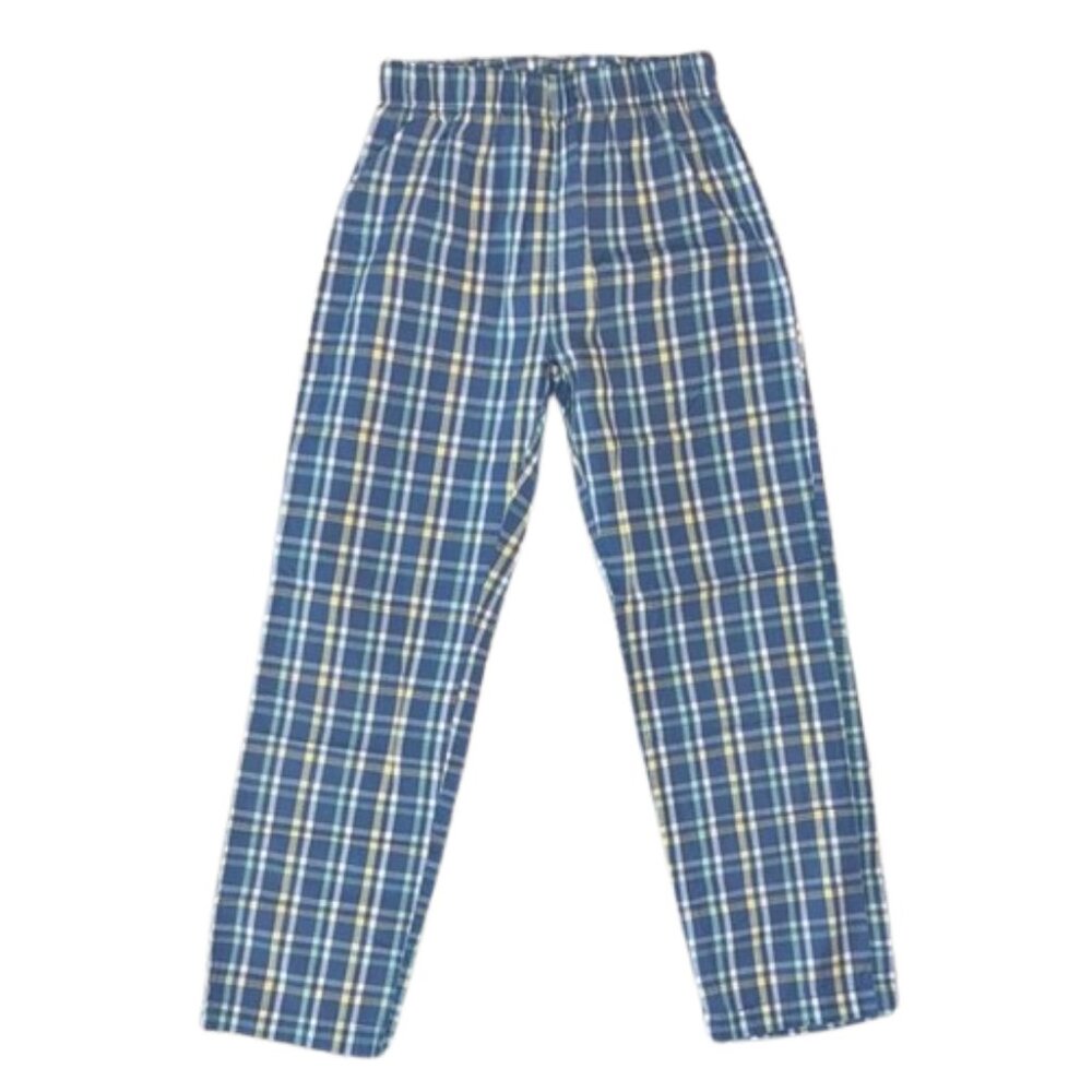Zara Kids Blue and Yellow Plaid Pajama Bottoms